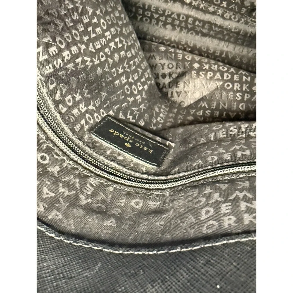 KATE‎ SPADE Black Leather Cove Street Ariel Handbag Purse Satchel Damaged Strap